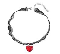 [Qsvbeeqj] Collana con fiocco in pizzo dal design elegante, accessorio portatile per feste e abbigliamento casual quotidiano