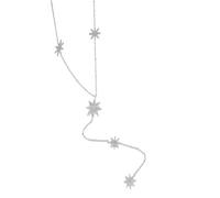 [Qsvbeeqj] Collana lunga alla moda moderna con meteore e accenti incrociati per riunioni di festa