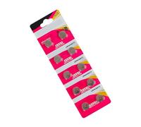 Qsvbeeqj Confezione da 10 batterie a bottone AG13 LR44 da 1,5 V, universali, per orologi, calcolatrici, sensori, costruzione in metallo, per orologi