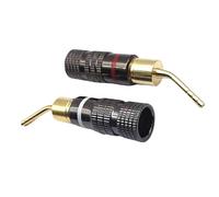 Qsvbeeqj Connettori a banana Spina Placcato Oro Altoparlanti Connettori Spina Per Altoparlanti Piastra A Parete Filo Home Theater Audio Video Adattatore Banana