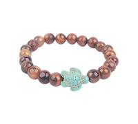 Qsvbeeqj Conservazione Messa a fuoco Bracciale Tartaruga Foresta Con Vestibilità Elastica Georgia Accessori Acquario Per Adulti E Fatti A Mano Gemme Bracciale Da Studenti, Taglia unica, come descritto