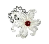 Qsvbeeqj Coraggioso Grande Aperto Fiori Dita Anelli Punk Stiles Gioielli In Metallo Accessorio Unico Aperto Fiori Anelli Per Le Donne Punk Anello Di Fiori Per Le Donne