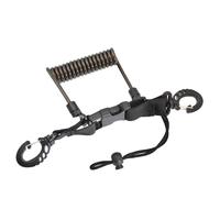 Qsvbeeqj Cordino per immersioni subacquee in acciaio inossidabile a molla arrotolata con fibbia a sgancio rapido per kayak telecamere guinzaglio snorkeling immersioni