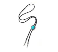 Qsvbeeqj Cravatta con fiore delicato e formale, da cowboy, cravatta in metallo, stile western, argento anticato, taglia unica