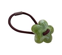 Qsvbeeqj Cravatte per capelli floreali con piccolo fiore corda per capelli grandi elastici elastici alla moda per ragazze donne cravatte floreali per panini donne bambino bambine adolescenti piccoli