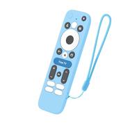 Qsvbeeqj Custodia protettiva in silicone per telecomando 4KPro Custodia antiscivolo durata con cinturino da polso Custodia in silicone