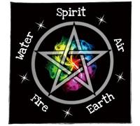 Qsvbeeqj Divinazioni quadrate Arazzo simbolo stella astrologia tovaglia tarocchi tovaglia stregoneria forniture divino tavolo carta panno decorazioni da parete