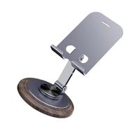 Qsvbeeqj Dock per telefono con meccanismo di rotazione silenzioso, migliora la presa, supporto regolabile per tablet e telefoni con venature del legno di alta qualità
