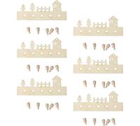 Qsvbeeqj Dolls House Display Gancio Miniature Legno Zakka Giocattoli Così Fare Come Realistico Modello Gancio Dimensioni Dollhouses Accessori