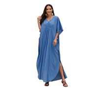 Qsvbeeqj Donne Beach Coverup Caftano Abito Manica Corta Costume Da Bagno Copertura Completa Lunghezza Spiaggia Vestito Caftano