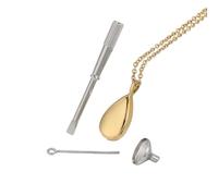 Qsvbeeqj Elegante catena di flaconi profumati a goccia con filettatura densa in robusti materiali in acciaio inox