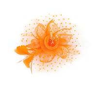 Qsvbeeqj Elegante cerchietto con piume e cappello in rete per un look elegante e vintage, copricapo per feste serali, balli, eventi