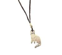 Qsvbeeqj Elegante collana a forma di gatto a forma di pendellie collana regolabile lunghezza moda gioielli per il collo quotidiano e la festa indossare gatti di moda intrecciati, misura unica, come