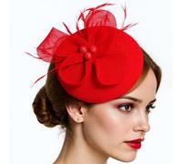 Qsvbeeqj Elegante copricapo alla moda per feste a tema, accessorio per donne che partecipano a matrimoni o eventi sociali