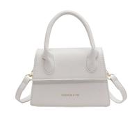Qsvbeeqj Elegante E Versatile Donne Borse A Tracolla PU Crossbody Bag Per Uso Quotidiano Semplice Borsa Design, bianco