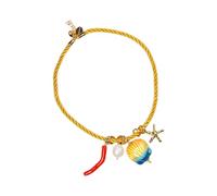 Qsvbeeqj Elegante Strato Pendente Collana Robusta Resina Stelle Marine Fascino Gioielli Portatile Per I Regali La Catena Di Moda Dare, Taglia unica, come descritto, come descritto