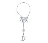 Qsvbeeqj Farfalla Accessori Auto Appesi Telefono Cordino Farfalla Stella Fringe Portachiavi Telefono Fascino Zaino Pendente Cordino Borsa Ciondolo Charm, A, Taglia unica