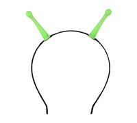 Qsvbeeqj Fascia per capelli con alieno incandescente per bambini, feste a tema Halloween, fascia scura con copricapo per Halloween luminoso notturno