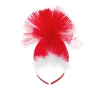 Qsvbeeqj Fascia per capelli per bambini Dressingup con adorabili decorazioni in rete regolabile fate cerchietti per capelli per Natale Halloween fotografia indossare fascia per capelli per bambini