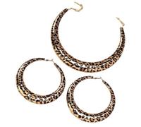 Qsvbeeqj Fashion Forward Leopard Jewelry Set Leopard Styles Collana E Orecchini Accessori Set Per Le Donne di Modo Avanti Elegante Partito Gioielli