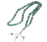 Qsvbeeqj Fatto a mano blu mare doppia ombra, bracciale in agata finto 99 perle, design resistente e irritante per un comfort prolungato di usura moda doppio colore perline rosario, Taglia unica, come
