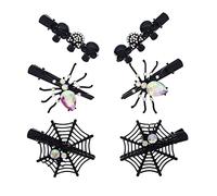 Qsvbeeqj Fermagli per capelli di Halloween per ragazze fermagli per capelli antiscivolo per bambini a forma di teschio spaventoso novità forcine per capelli