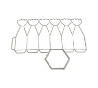 Qsvbeeqj Fustelle da taglio per scatole di caramelle in metallo fustellate modelli di goffratura stencil tagliati per scrapbooking decorazione di carte diario scatola di caramelle fustelle da taglio