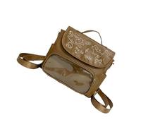 Qsvbeeqj Giapponese Ispirato Graffiti Stampa Zaino Spalla Crossbody Borse Per Gli Studenti E Anime Congresso Evento Borsa A Tracolla, marrone