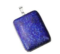 Qsvbeeqj Gocce d'acqua/rettangolo/cuore lapislazzuli ciondolo con inclusioni dorate Accessori di gioielli fatti a mano Ciondolo comodo per usura quotidiana, Einheitsgröße, come descritto, come