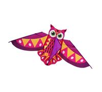 Qsvbeeqj Gufo Kit per Bambini Attività All'aperto Design Colorato Colori Chiari Forte Venti Resistenza Telaio In Fibra Semplice Assemblaggio Pieghevole Giocattolo Da Viaggio Portatile Antivento Gufo