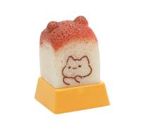 Qsvbeeqj Keycap Toasts, tappi per chiavi in resina, per tastiera meccanica da gioco, personalità, tastiera in resina