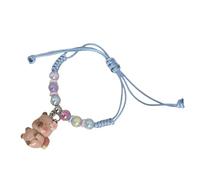 Qsvbeeqj Kids 'Macaron Bracciale Colorato con Cartoon Capybaras progetta materiali in plastica sicuri e un cinturino regolabile Ottimo regalo