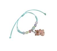 Qsvbeeqj Kids 'Macaron Bracciale Colorato con Cartoon Capybaras progetta materiali in plastica sicuri e un cinturino regolabile Ottimo regalo