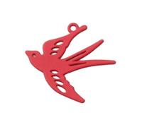 Qsvbeeqj Leggero Openwork Uccello Ciondolo di Fascino Liscio Finitura Elettrolitica Fornitura di Gioielli Per Creativo Artigian, One Size, come descritto, come descritto