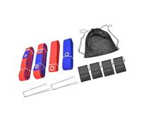 Qsvbeeqj Linea di confine di pallavolo all'aperto Linea Beach Volley Con Chiodi A Terra Per Prati Sport All'aria Aperta Lunga Spiaggia Con Chiodi A Terra
