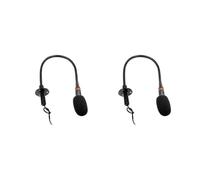 Qsvbeeqj Microfono a collo d'oca in metallo ad alta sensibilità -32dB±3dB Impendance 2.2KΩ per presentazioni dal vivo Annunci del veicolo Nessun microfono Plug