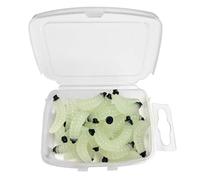 Qsvbeeqj Miggots di plastica morbida lombrichi esca morbida artificiale pane wobblers pesca esche artificiali jigging wobblers