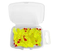 Qsvbeeqj Miggots di plastica morbida lombrichi esca morbida artificiale pane wobblers pesca esche artificiali jigging wobblers