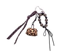 Qsvbeeqj Moda Leopardo Trave Stampa Con Sacchetto Portachiavi Intrecciato Ciondolo Borsa Tempo Libero Fascino Per Persecuzione E Accessori Borsa Da Viaggio Accessori, c