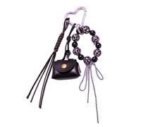 Qsvbeeqj Moda Leopardo Trave Stampa Con Sacchetto Portachiavi Intrecciato Ciondolo Borsa Tempo Libero Fascino Per Persecuzione E Accessori Borsa Da Viaggio Accessori, Yc5334 nero