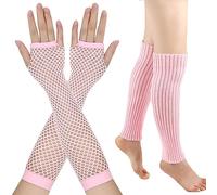 Qsvbeeqj Moda Scaldamusco+guanti Set Alta Elastico Halloween Donna Galateo Mezza Finger Guanti Vedere Attraverso Guanti Vitello Calze Per Le Donne Vitello Calze Donne Sopra Il Per Gli Uomini, B