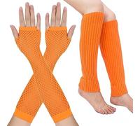 Qsvbeeqj Moda Scaldamusco+guanti Set Alta Elastico Halloween Donna Galateo Mezza Finger Guanti Vedere Attraverso Guanti Vitello Calze Per Le Donne Vitello Calze Donne Sopra Il Per Gli Uomini, C