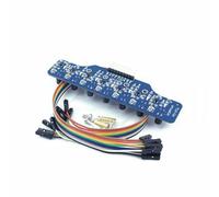 Qsvbeeqj Modulo sensore di rilevamento della linea digitale a 7 canali per rilevazione di scala di grigi e robotica ad alta precisione