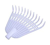 Qsvbeeqj Multiuso, rastrello per erba leggera, per giardino, in plastica, facile da installare, 12 denti