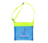 Qsvbeeqj Nylon Meshes Kids Beach Toy Bag Singola Spalla Zaino Portatile Ciotole Da Meare Raccogliere Macchine Pieghevoli Spiaggia Portagioie Borsa Da Collezione