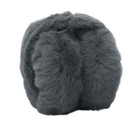 Qsvbeeqj Paraorecchie da donna in peluche per il freddo, pieghevoli, protettivi, alla moda, con alette pelose, per esterni, in peluche, paraorecchie invernali, grigio, Taglia unica