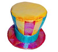 Qsvbeeqj Parco divertimenti Cappello da clown All-Match Uomo Circo Vintage Cappello Party Flat Top Show Cofano Uomo Cosplay Party Cappelli piatti per Halloween per le donne Carnevale