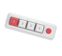 Qsvbeeqj Piccola tastiera meccanica a 4 tasti tastiera da gioco programmabile Hot Swap che progetta doppia porta USB C con illuminazione a colori