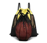 Qsvbeeqj Pieghevole Calcio Borsa A Tracolla Con Cordoncino Borsa Sportiva Zaino Portatile Laterale Borsa A Rete Sportiva Tasca Con Tasca Sportiva Zaino