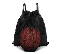 Qsvbeeqj Pieghevole Calcio Borsa A Tracolla Con Cordoncino Borsa Sportiva Zaino Portatile Laterale Borsa A Rete Sportiva Tasca Con Tasca Sportiva Zaino
